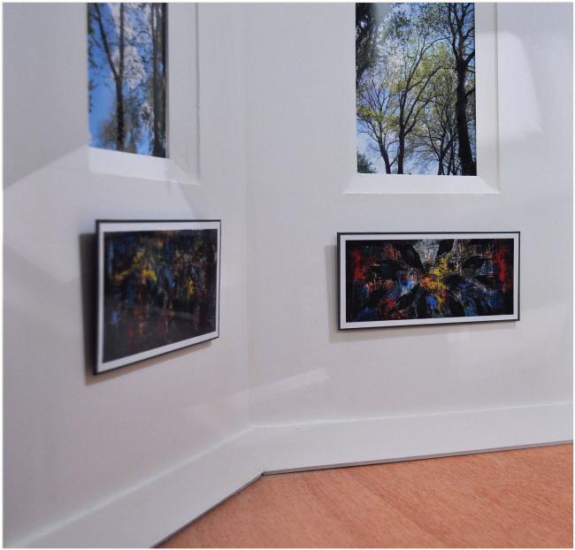 De Vogels 2012 Werk door Peter Rosier opgesteld in 't Kerkje van Ellesdiek