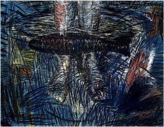 De ontometing met de vis 1999 Werkstuk door Peter Rosier